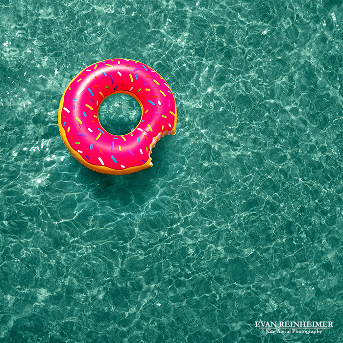 Pink Frosted Donut Pool Float Series