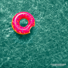 Pink Frosted Donut - Pool Float Series