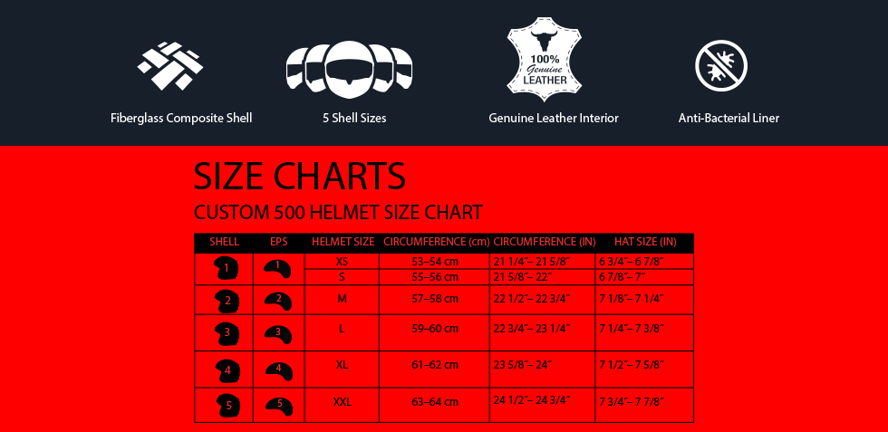 Osprey Size Chart