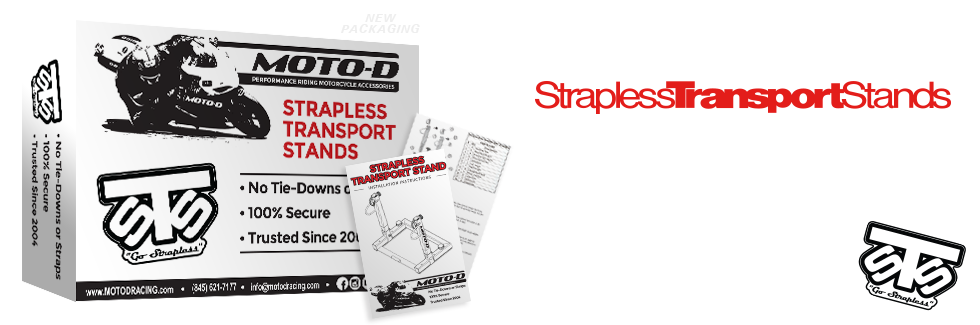 moto-d strapless transport stands new packaging