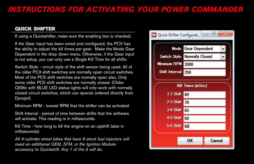 power Caommander V IRC Instructions