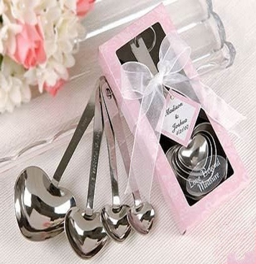 Heart Shaped Measuring Spoons In Gift Box Angelsale