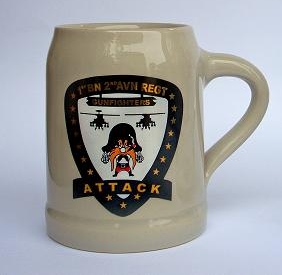 Make your ceramic beer mug unforgettable with a custom logo or crest. Ceramic Beer Mug with Custom Logo