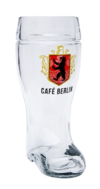 Custom logo application 1L glass beer boot