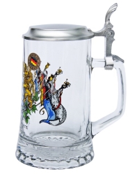 Personalized Bavarian Beer Stein with Lid