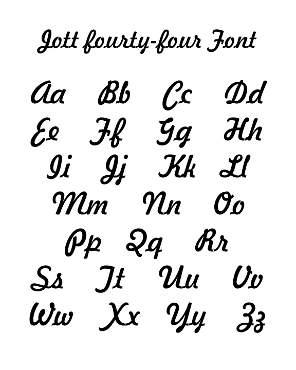 Custom Laser Engraving Font Examples