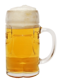 Glass Beer Mug in Shape of Lederhosen