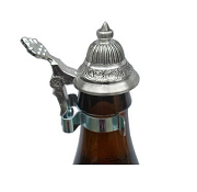 Miniature Pewter Lid for Beer Bottles