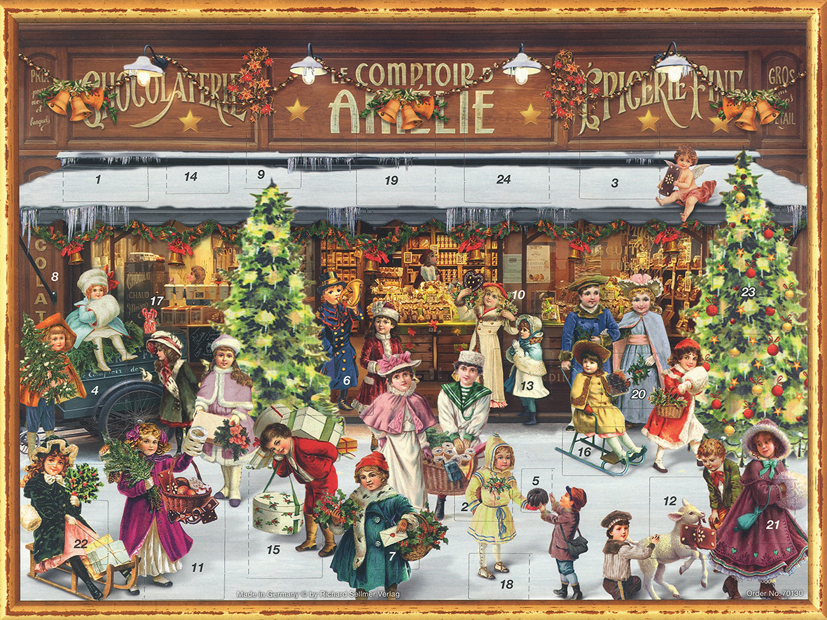 Victorian Chocolate Shop German Advent Calendar