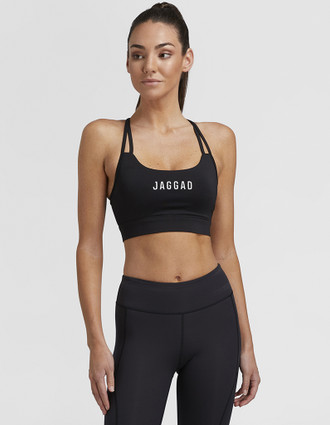 Strappy Crop Bra Black | Jaggad at Fire and Shine | Womens Crops