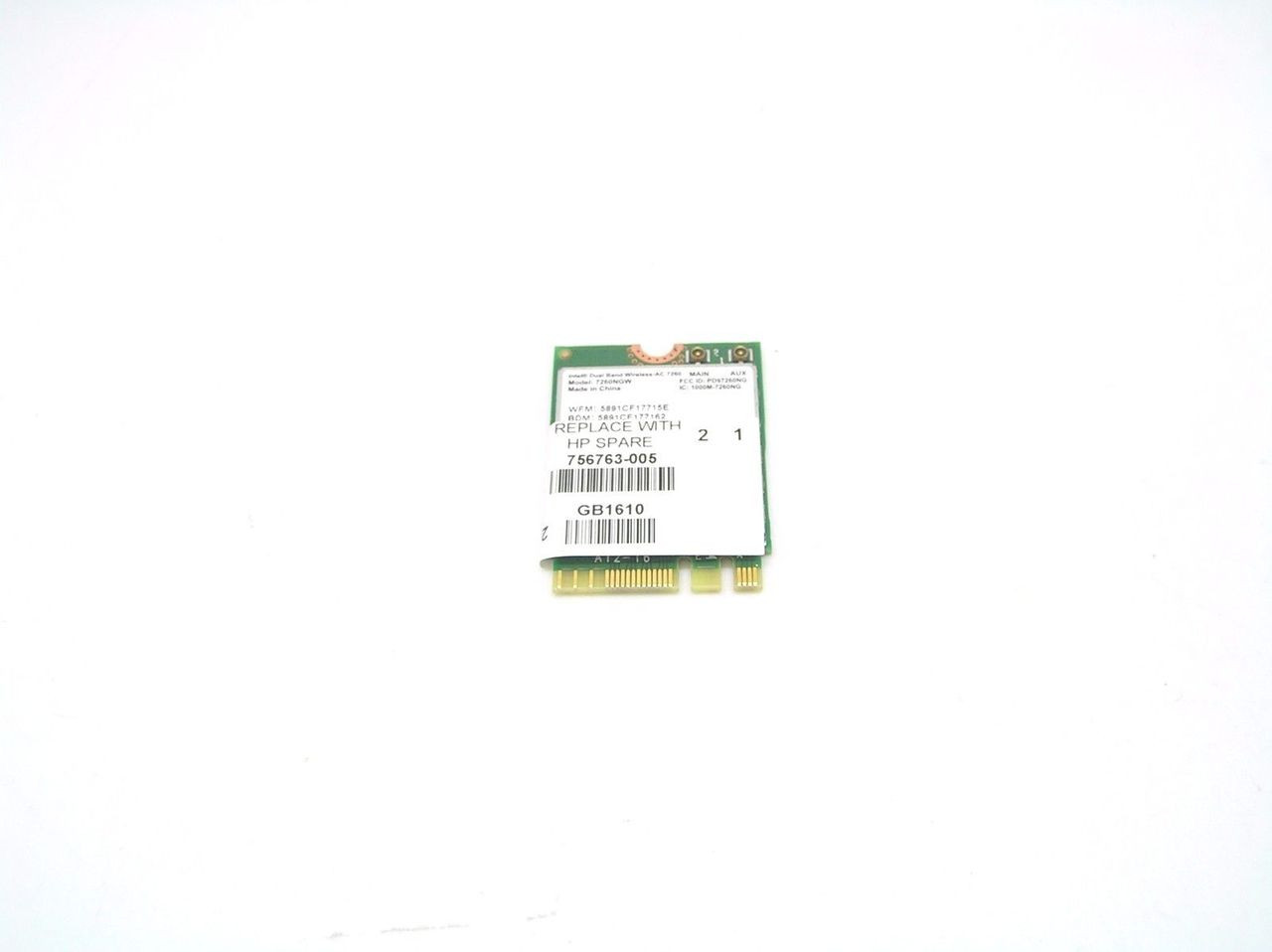 Hp Probook 11 G1 Intel Dual Band Wireless Ac 7260ngw 802 11ac Wifi Card 005 Notebookparts Com