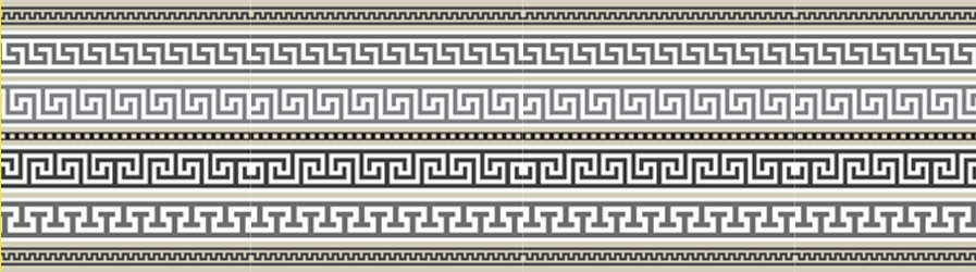 Geometric Borders for use with custom alpaca fur rugs