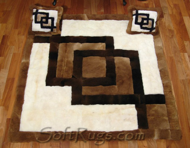 Custom Size Interlocking Squares with Matching Custom Size Pillows