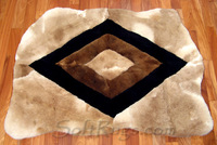 Rhombus rug with Irregular Shape