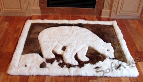 Polar Bear Alpaca Fur Rug (Special Order Only)