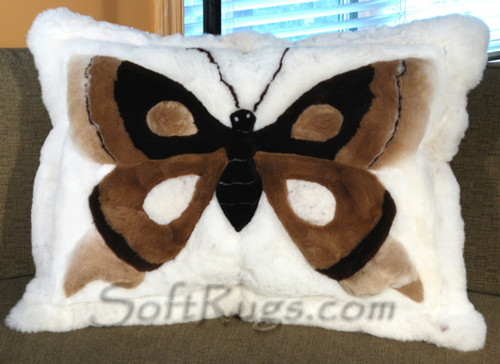 (On Sale) Butterfly Pattern Alpaca Pillow  24x32