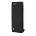Boostcase Hybrid Power Case - Two Piece Design - Snap protection case & battery sleeve (2,200mAh) - iPhone 5/5s/SE, Black and White