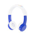 BuddyPhones InFlight Travel Headphones for Kids - Foldable and volume limiting- Blue