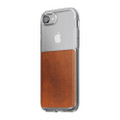 Nomad Horween Leather Clear case - vegetable tanned leather - iPhone 7 and 8, Rustic Brown