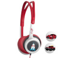 iFrogz Little Rockers volume limited headphones for kids - Red Rocketship