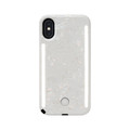 LuMee Duo - protective case with front and back facing lights - for the perfect selfie or video, iPhone X / XS, Mirage Jewel