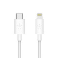 Belkin Boost Charge - USB-C charge and sync cable with lightning connector - 1.2 metres, White