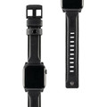 UAG Urban Armor Gear Leather Watch Strap with stainless steel hardware for Apple Watch - 42/44/45mm, Black