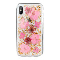 Switcheasy Flash protection case with real flower Elements - iPhone XS Max - Luscious Pink