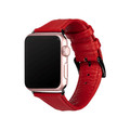 Sena Kyle - Genuine Leather Watch Band for Apple Watch 38/40mm - Red with Black Hardware
