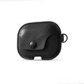 Twelve South AirSnap Pro - genuine leather protection case for Apple AirPods Pro, Black