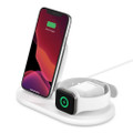 Belkin - BoostCharge 3-in-1 Wireless Charger for Apple Devices, Watch, AirPods - White