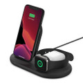 Belkin - BoostCharge 3-in-1 Wireless Charger for Apple Devices, Watch, AirPods - Black