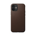 Nomad Rugged case - vegetable tanned genuine Horween leather - iPhone 12 Mini, Brown