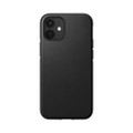Nomad Rugged case - vegetable tanned genuine Horween leather - iPhone 12 Mini, Black