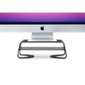 Twelve South Curve Riser desktop stand for iMac and external displays, Black