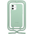 Woodcessories - BioCase Necklace - non toxic bio-degradable case with necklace/crossbody strap - iPhone 12 Mini, Mint Green