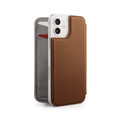 Twelve South - SurfacePad minimalist thin genuine leather case/cover for iPhone 12 Mini, Cognac