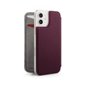 Twelve South - SurfacePad minimalist thin genuine leather case/cover for iPhone 12 Mini, Plum