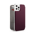 Twelve South - SurfacePad minimalist thin genuine leather case/cover for iPhone 12 Pro Max, Plum