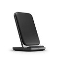 Nomad - Base Station Stand (v2) - desktop wireless charging stand - leather and aluminium - Black
