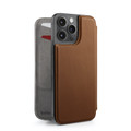 Twelve South - SurfacePad minimalist thin genuine leather case/cover for iPhone 13 Pro Max, Cognac