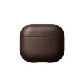 Nomad Rugged Case - genuine leather protection case for Apple AirPods (3rd Gen), Brown