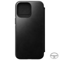 Nomad Modern Folio Case -  Horween Leather  with card and cash storage - iPhone 14 Pro Max, Black