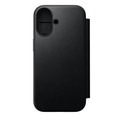 Nomad Modern Leather Folio Case - iPhone 17, Black