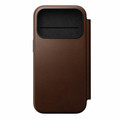 Nomad Modern Leather Folio Case - iPhone 17 Pro, Brown
