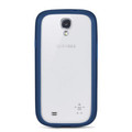 Belkin View Case - Clear Transparent Back with Bumper Protective Sides, Midnight Blue - Samsung Galaxy S4