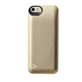 Boostcase Hybrid Power Case - Two Piece Design - Snap protection case & battery sleeve (2,200mAh) - iPhone 5/5s/SE, Gold