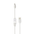 Scosche Smartstrike - 2 in 1 Charge & Sync Cable for Lightning and micro USB Devices, White
