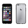 Griffin Reveal ultra thin hybrid hard shell case with rubber edging, unique design - iPhone 6, Black/Clear