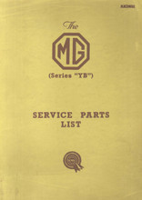 One-and-a-Quarter-Litre Series YB 1951 to 1953 - Service Parts List